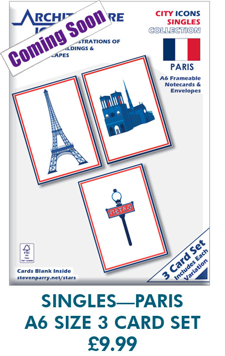 Singles Paris 3 Card Set £9.99